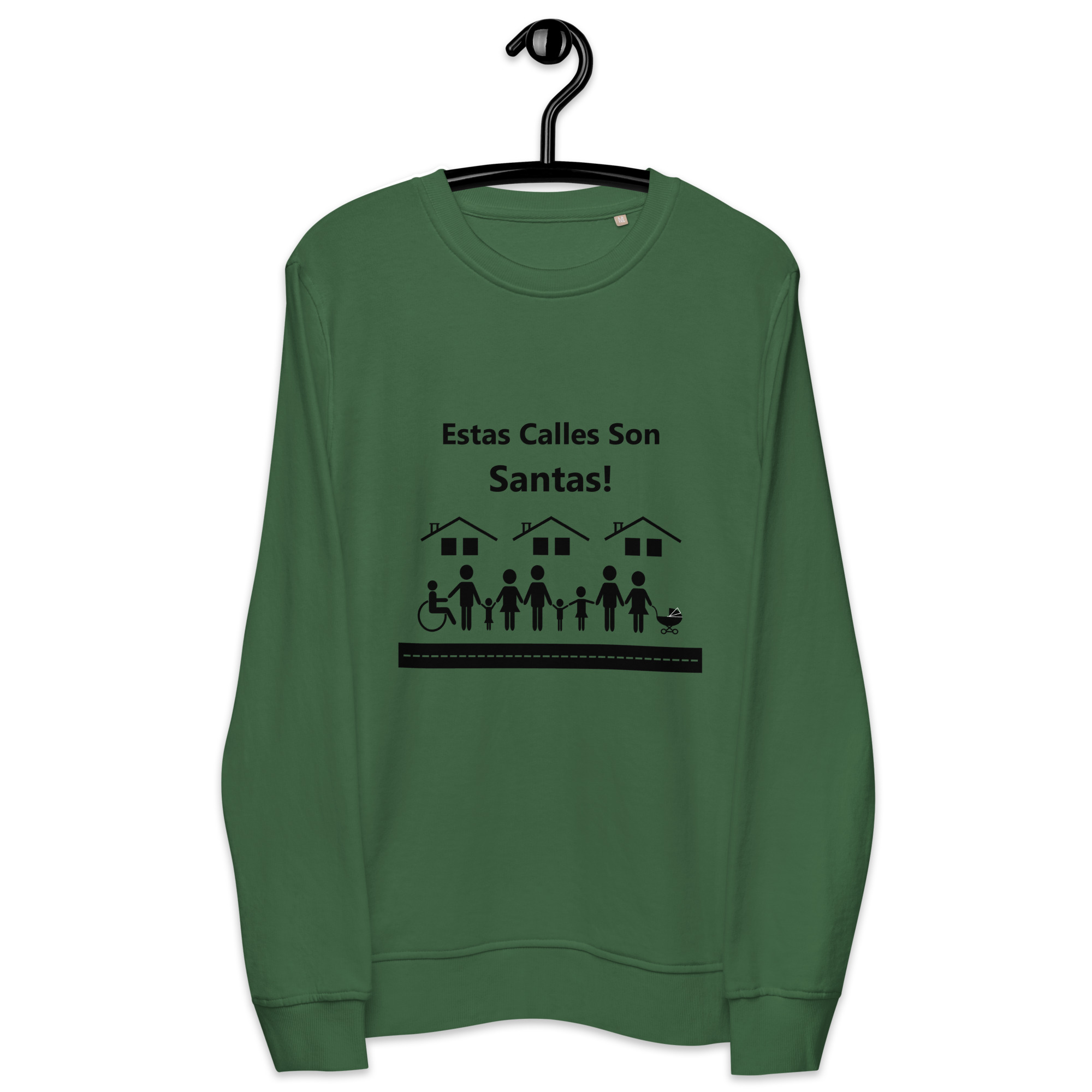 Estas Calles Son Santas (These Streets Are Holy) Unisex organic sweatshirt - Image 2