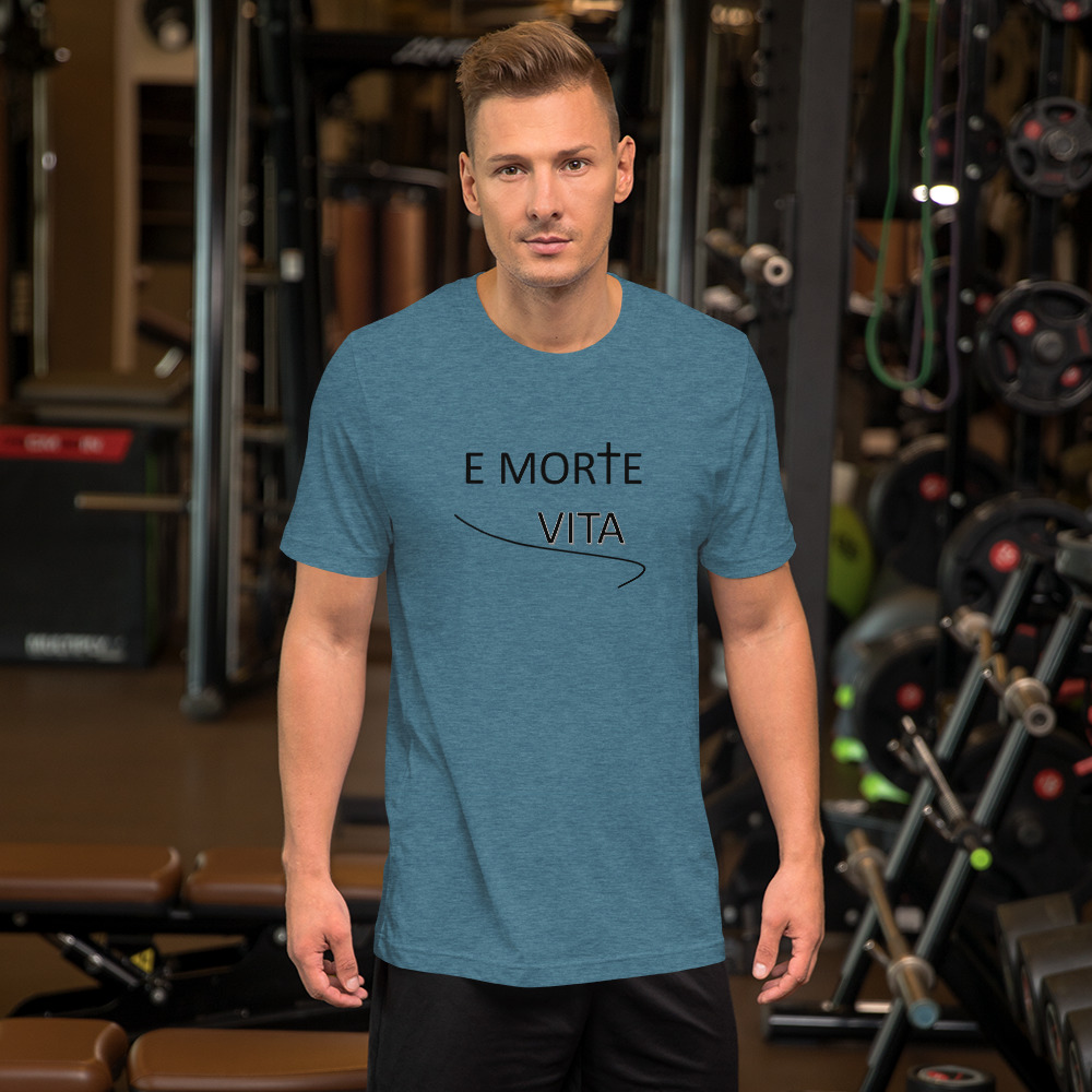 E morte vita, "From death, life" Unisex t-shirt - Image 2