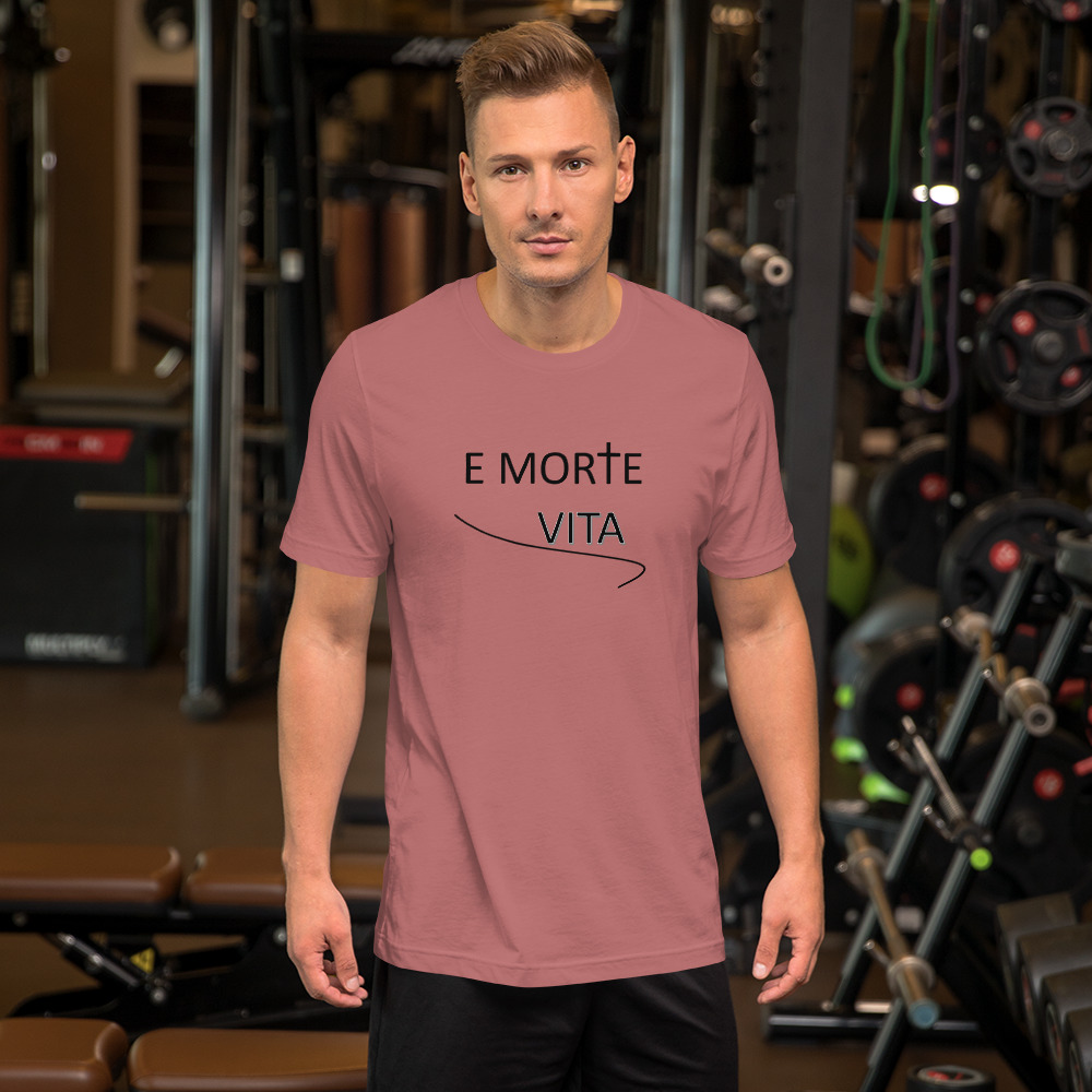 E morte vita, "From death, life" Unisex t-shirt - Image 3