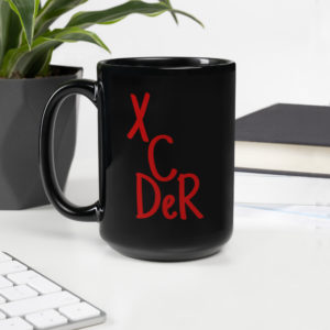 Exceeder Black Glossy Mug